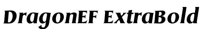 DragonEF ExtraBold Font Image