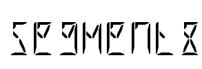 Segment8 Font Image