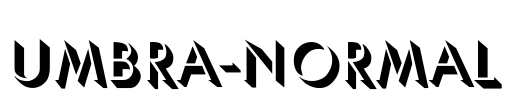 Umbra-Normal Font Image