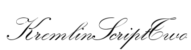 KremlinScriptTwo Font Image