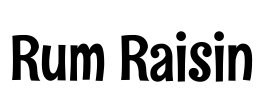 Rum Raisin Font Image