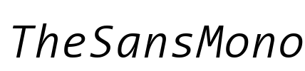TheSansMono Font Image