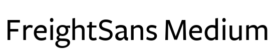 FreightSans Medium