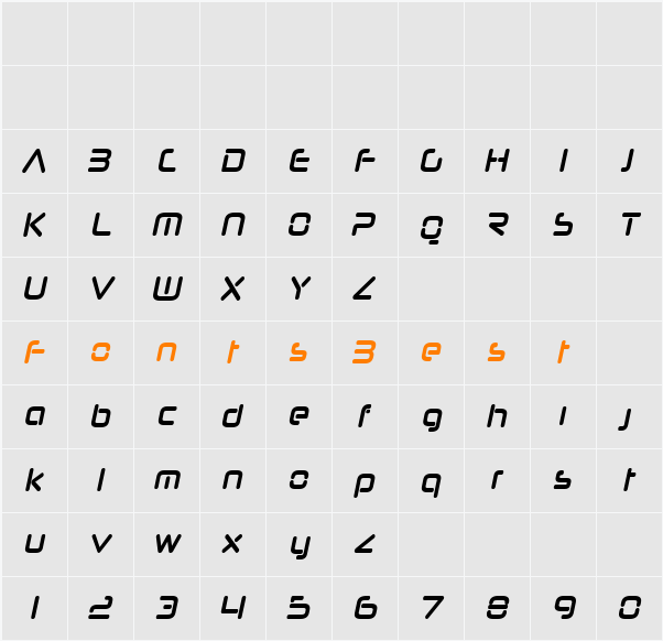 Neuropol Nova Cnd Character Map