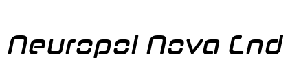 Neuropol Nova Cnd Font Image