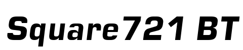 Square721 BT Font Image