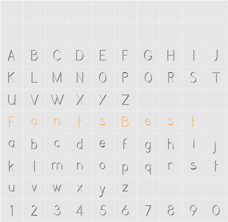 GrutchGroteskShaded Character Map