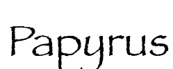 Papyrus Font Image