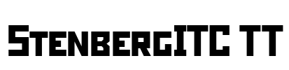 StenbergITC TT Font Image