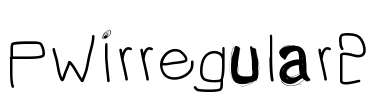 PWIrregular2 Font Image