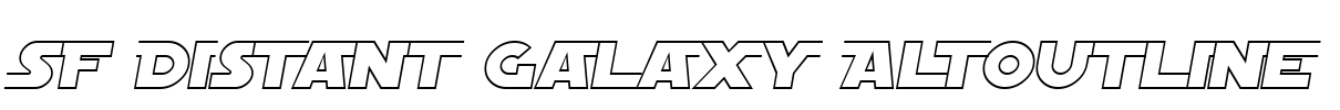 SF Distant Galaxy AltOutline Font Image