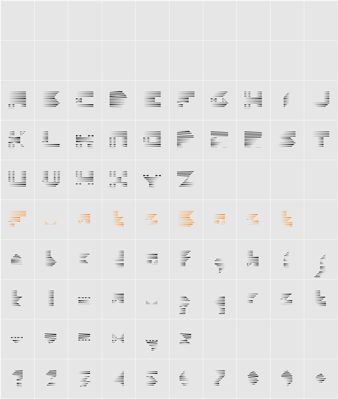 Paper Character Map