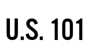 U.S. 101 Font Image