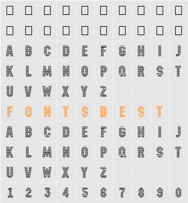 a_MachinaNovaStrMini Character Map