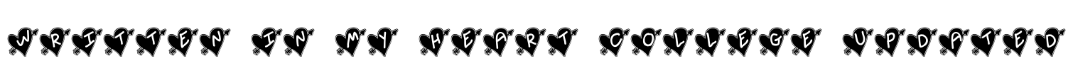 Written In My Heart College Updated