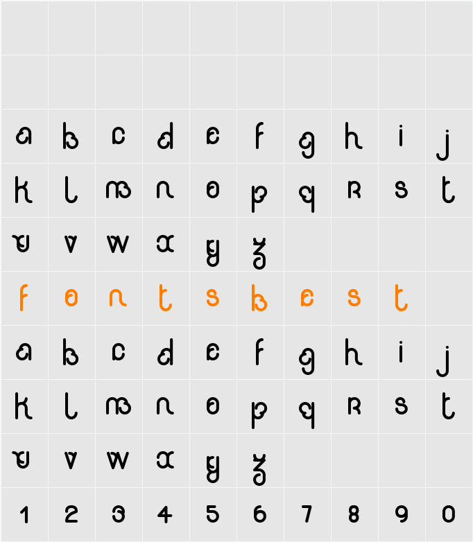 rondi Character Map