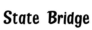 State Bridge Font Image