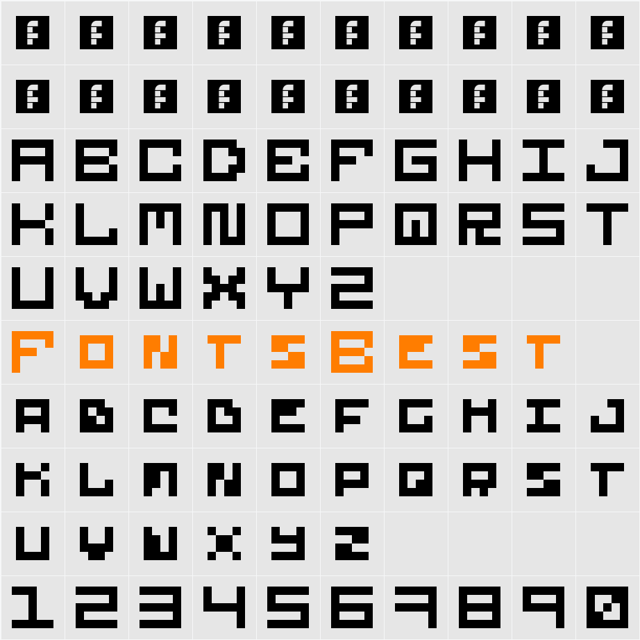 5Futurebit Character Map