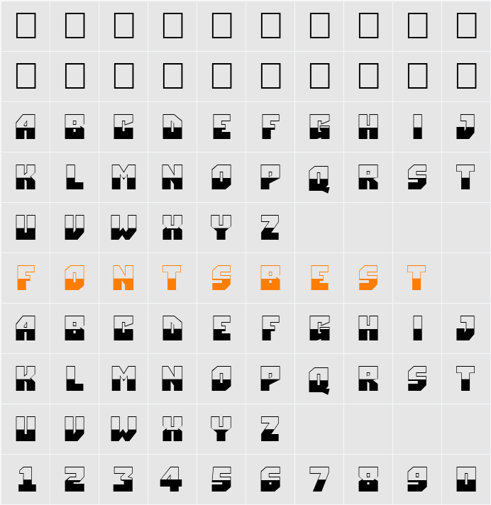 a_SimplerB&W Character Map