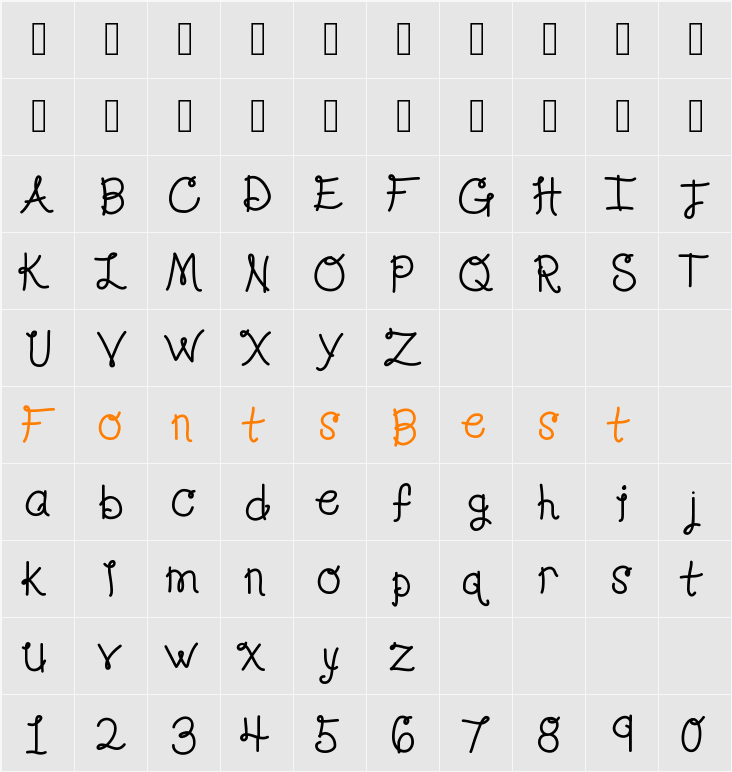 KBLolaLovesMe Character Map