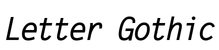 Letter Gothic