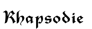 Rhapsodie  Font Image