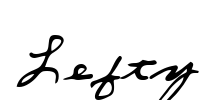 Lefty Font Image