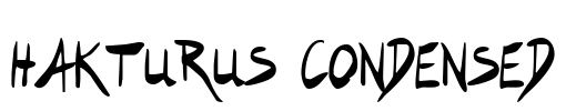 Hakturus Condensed Font Image
