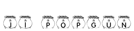 JI-Popgun Font Image