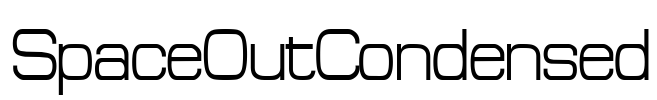 SpaceOutCondensed Font Image