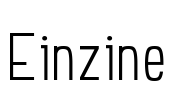 Einzine Font Image