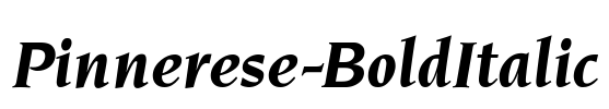 Pinnerese-BoldItalic