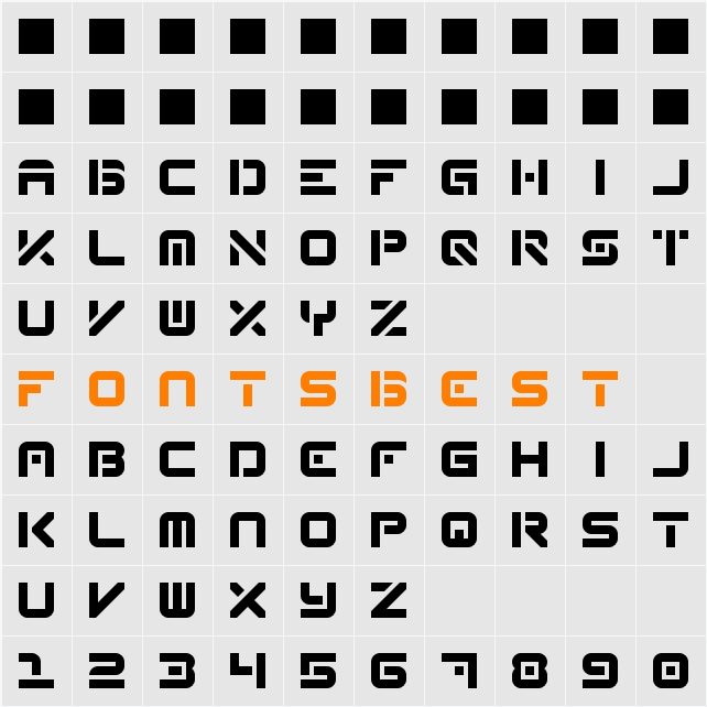 Reqruit Mk 2 Character Map