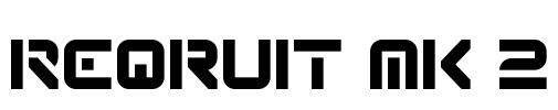 Reqruit Mk 2 Font Image