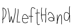 PWLeftHand Font Image