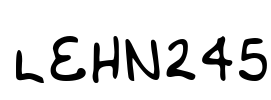 LEHN245 Font Image