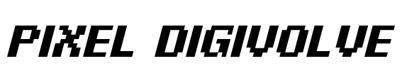 Pixel Digivolve Font Image