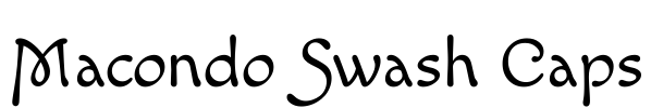 Macondo Swash Caps Font Image