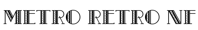 Metro Retro NF Font Image