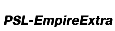 PSL-EmpireExtra Font Image
