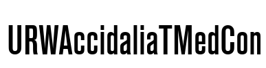 URWAccidaliaTMedCon Font Image