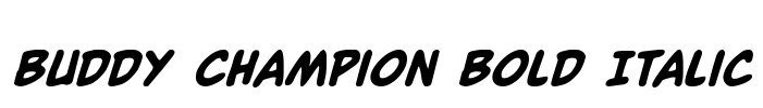 Buddy Champion Bold Italic