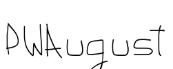 PWAugust Font Image