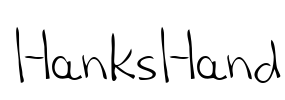 HanksHand Font Image