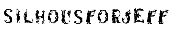 SilhousForJeff Font Image