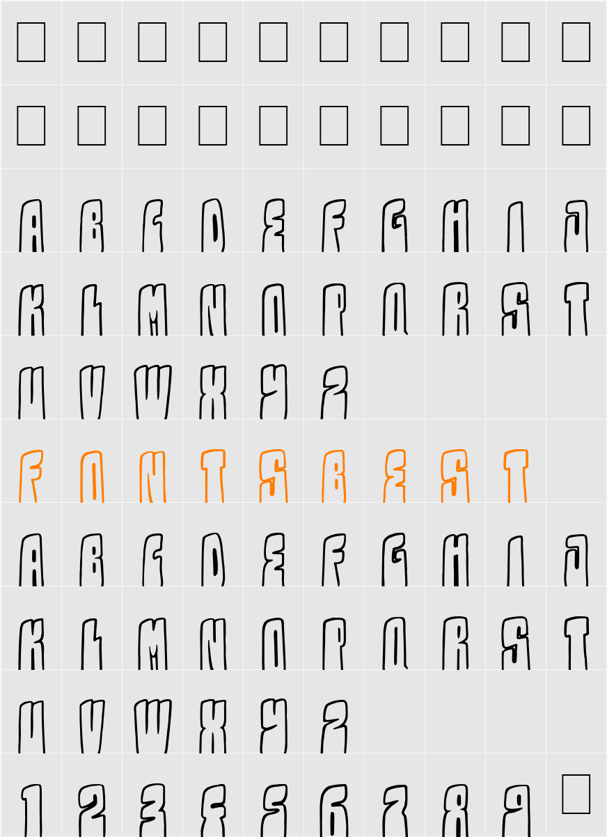 Kolossal Character Map