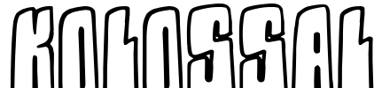 Kolossal Font Image