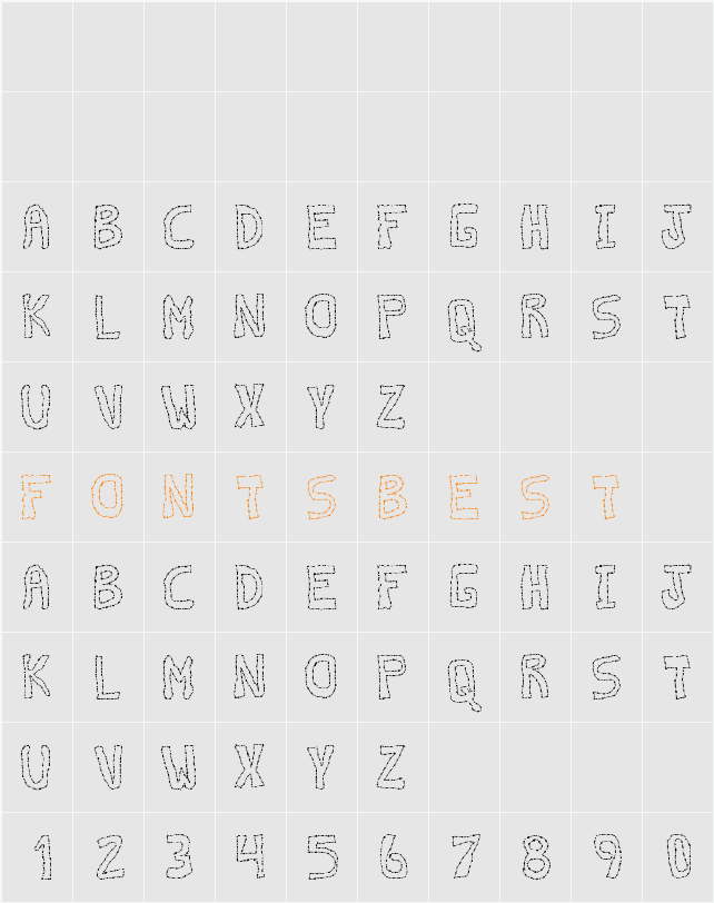 discontinuo tfb Character Map