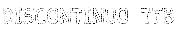 discontinuo tfb Font Image