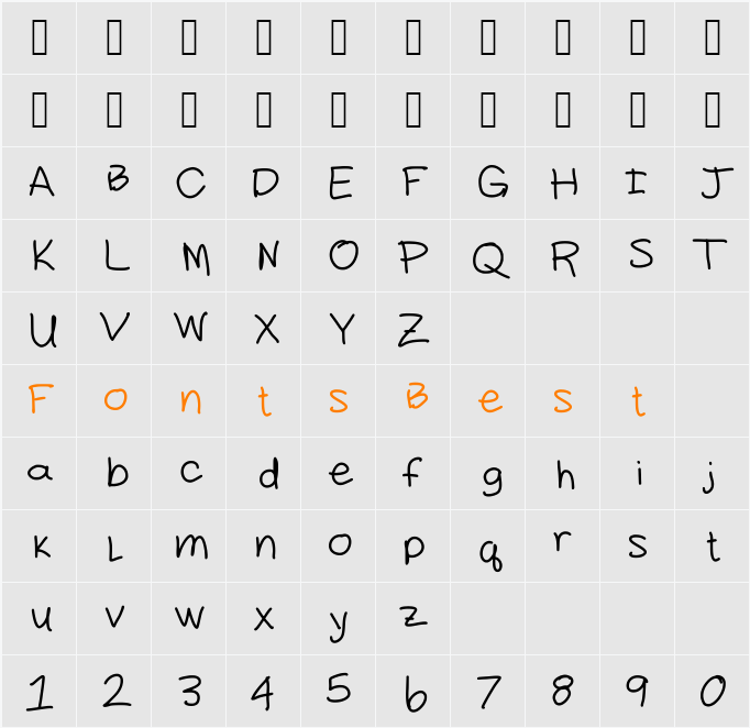 daddy Character Map